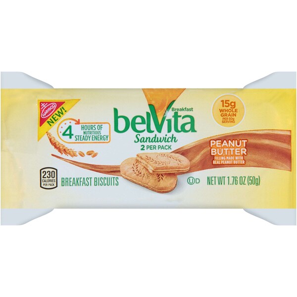 Belvita Belvita Cookies Peanut Butter 1.76 oz. Bar, PK64 04068 Zoro